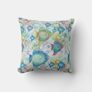 Tropical Fish Marine Aquarium Outdoor Cushion