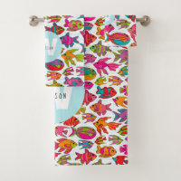 Tropical Fish Monogrammed Name