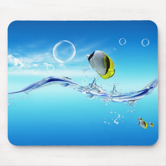 Tropical Fish Mouse Pad (Front)