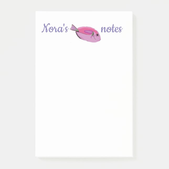 Tropical Fish  name  Notes (Front)