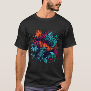 Tropical Fish Ocean Graffiti Splatter T-Shirt