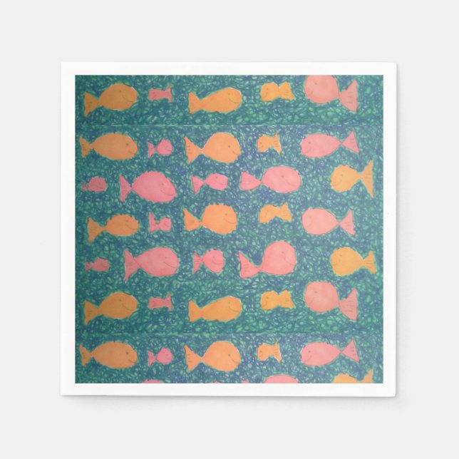 Tropical Fish Paper Napkins (Front)