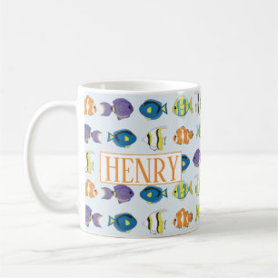 Tropical Fish Pattern 11 oz Classic Mug