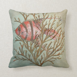 tropical fish pillow, Copyright Karen J Williams Cushion