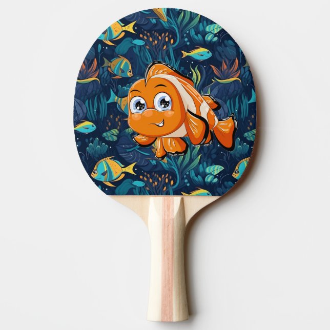 Tropical Fish  Ping Pong Paddle (Back)