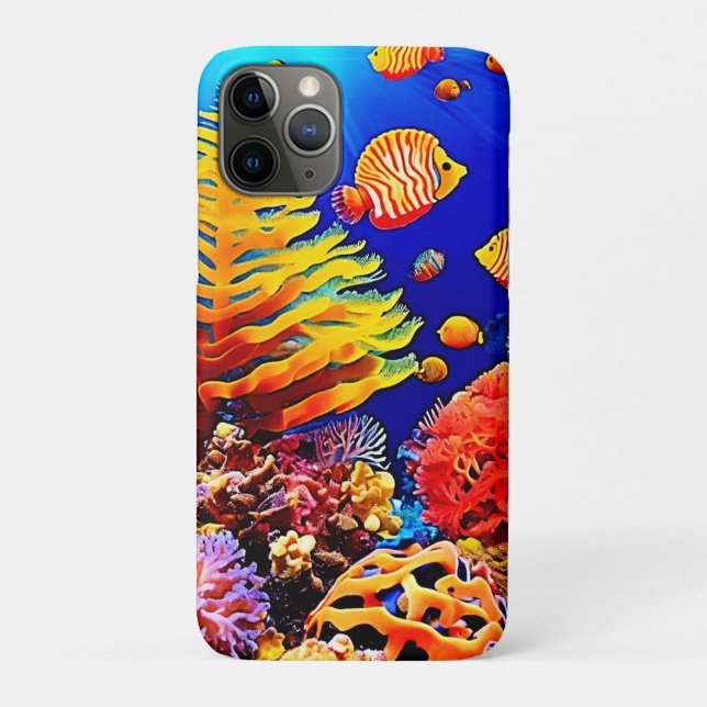 Tropical Fish Reef Underwater Life Case-Mate iPhone Case (Back)
