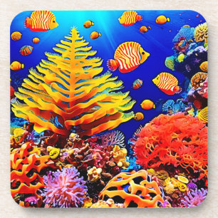 Tropical Fish Reef Underwater Life Coaster