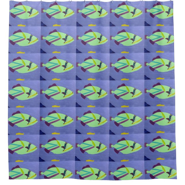 Tropical Fish Shower Curtain (Front)