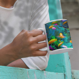 Tropical Fish Spektrel Art Coffee Mug