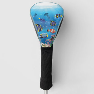 Tropical Fish swimming Seabed Golf Head Cover