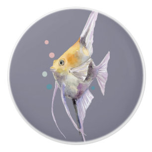  TROPICAL FISH,  VACATION BEACH HOUSE  CERAMIC KNOB