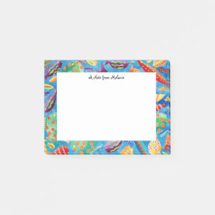 Tropical Fish Watercolour Personalised Post-it Notes