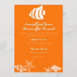 Tropical Fish Wedding Invitation