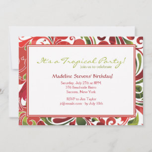 Tropical Flair Invitation