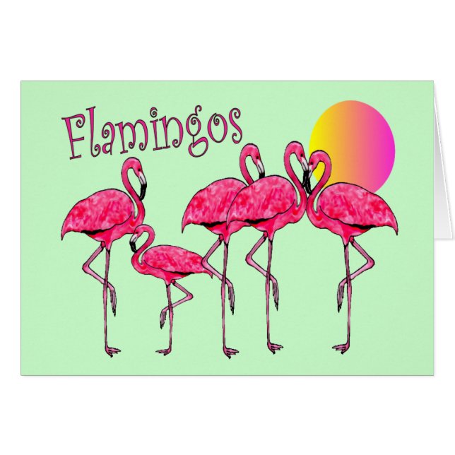 Tropical Flamingo Art Gifts (Front Horizontal)