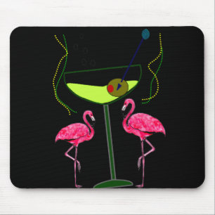 Tropical Flamingo Art Gifts Mouse Mat