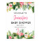 Tropical Flamingo Baby Shower Welcome Poster