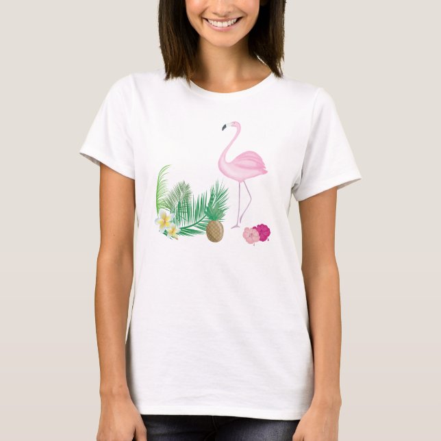 Tropical Flamingo Beach Top (Front)