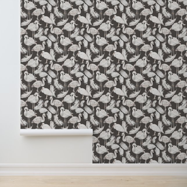 Tropical Flamingo Birds Wallpaper (Application)
