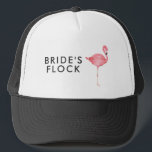 Tropical Flamingo Bridal Party Personalised Trucker Hat<br><div class="desc">The perfect bachelorette hats for your "Flamingle" party! Our flamingo bridal party trucker hats are the perfect way for your crew to get all the attention everywhere you and your gals go! Add your custom wording to this design by using the "Edit this design template" boxes on the right hand...</div>