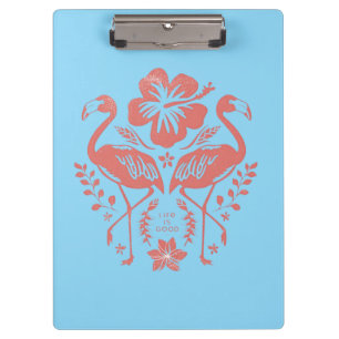 Tropical Flamingo Clipboard