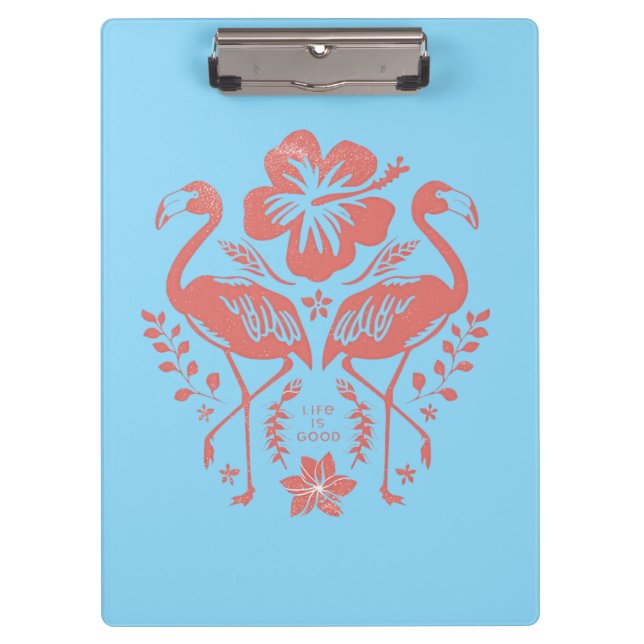 Tropical Flamingo Clipboard (Front)