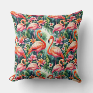 Tropical Flamingo Cushion