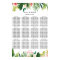 Tropical Flamingo Floral Wedding Seating Chart