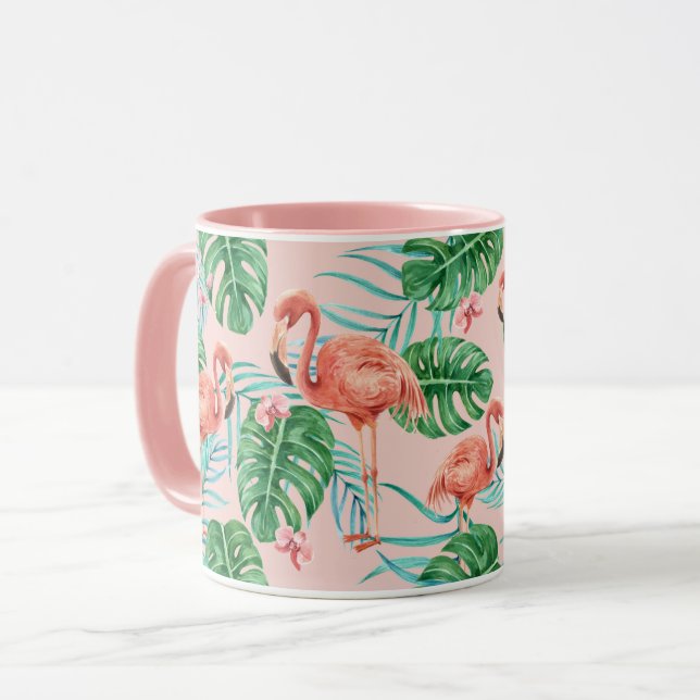 Tropical Flamingo Mug (Front Left)