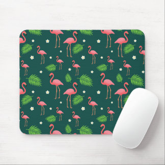 Tropical Flamingo Pattern Mouse Mat