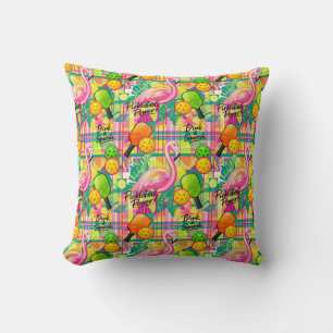 Tropical Flamingo Pickleball  Cushion