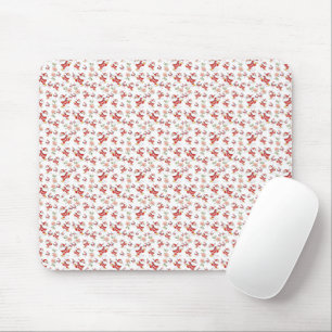 Tropical Flamingo Santa Christmas Pattern Mouse Mat