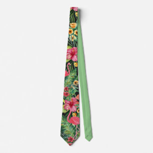 Tropical Flamingo Tie