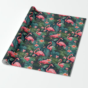 Tropical Flamingo Wrapping Paper