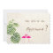 Tropical Flamingos  Bridesmaid Card