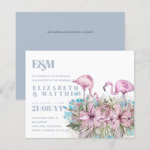 Tropical Flamingos Wedding