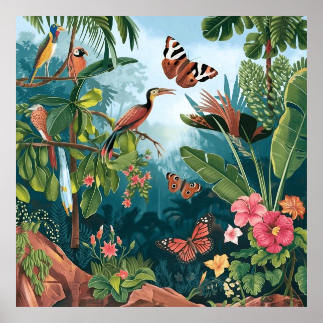 Tropical Flora and Fauna of Hispanic Lands Poster (Front)