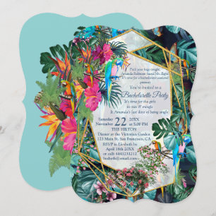 Tropical Flora Paradise & Birds Invitation