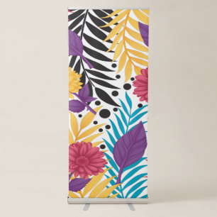 Tropical Floral Banner Bold Event Branding