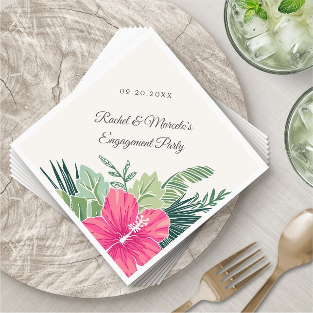 Tropical Floral Beach Napkin (Creator Uploaded)