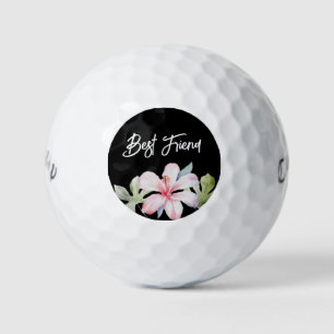 Tropical Floral Best Friend Golf Balls