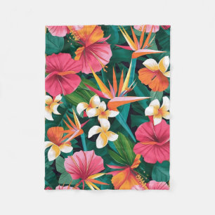 Tropical Floral Bliss Blanket Design