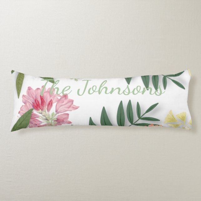 Tropical Floral  Body Cushion (Front)