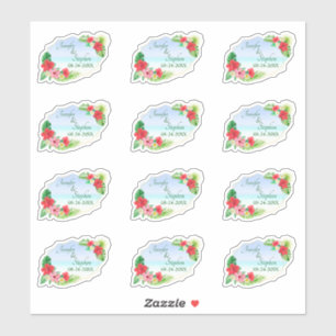 Tropical Floral Botanical Gold Geometric Wedding