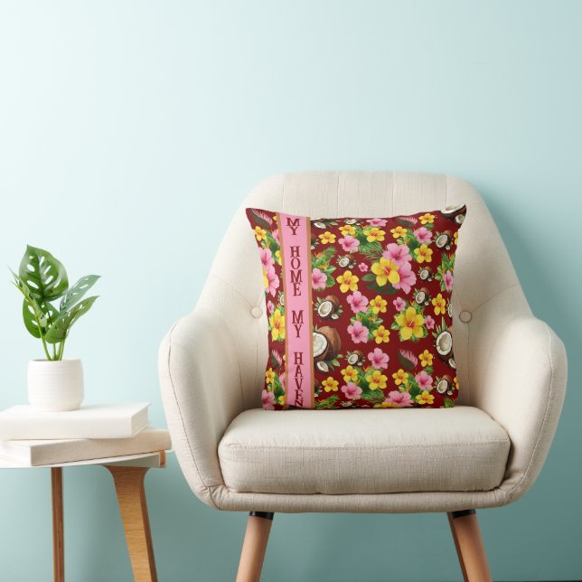 Tropical Floral Cushion (Chair)