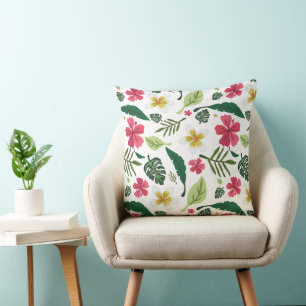 Tropical Floral Cushion