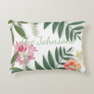 Tropical Floral Decorative Cushion
