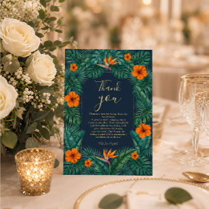 Tropical Floral Design Hibiscus & Greenery Invitation