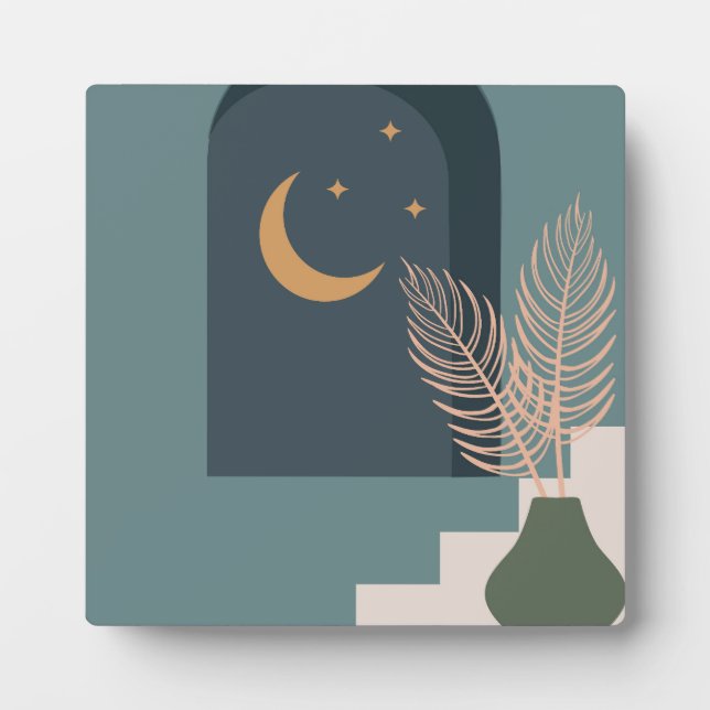  Tropical floral design Plaque (Front)