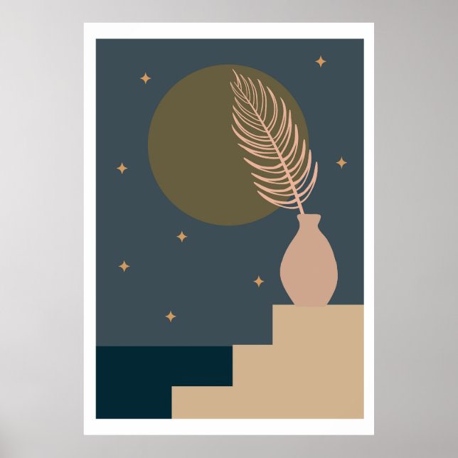  Tropical floral design Poster (Front)